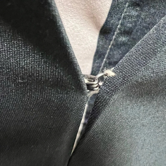 Banana Republic Factory Olive Green Black Cream Twist Front Dress. Size 16. NWT. - Picture 6 of 15